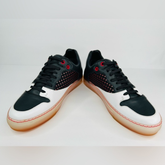 Balenciaga Perforated Navy Leather Translucent Men Sneakers. Size EU 39 - Picture 13 of 16